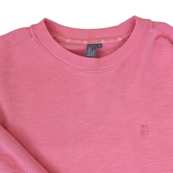 Sweaty Betty French Terry Pink Sweatshirt - Picture 1 of 4